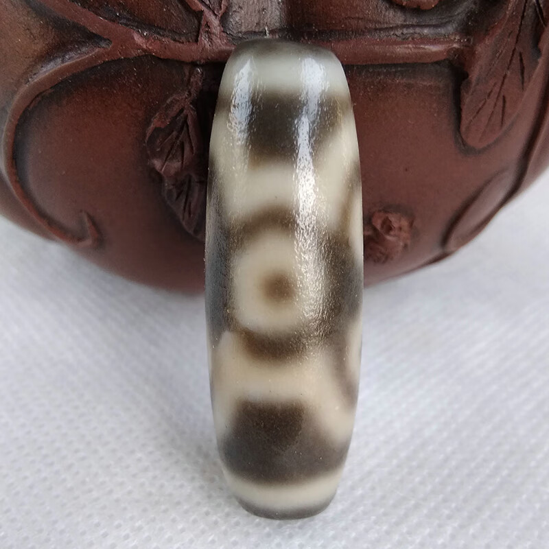 奥音S3藏传玛瑙传世敬养六眼老天珠真老无做旧高级民族风项链吊坠