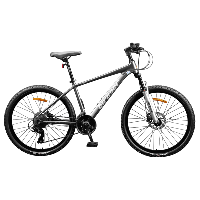 永久山地車自行車成人男生學(xué)生車智能把立鋁合金越野碟剎減震腳踏單車 消光灰 輻條輪 鋁合金 26寸 24速【建議身高150-175cm】