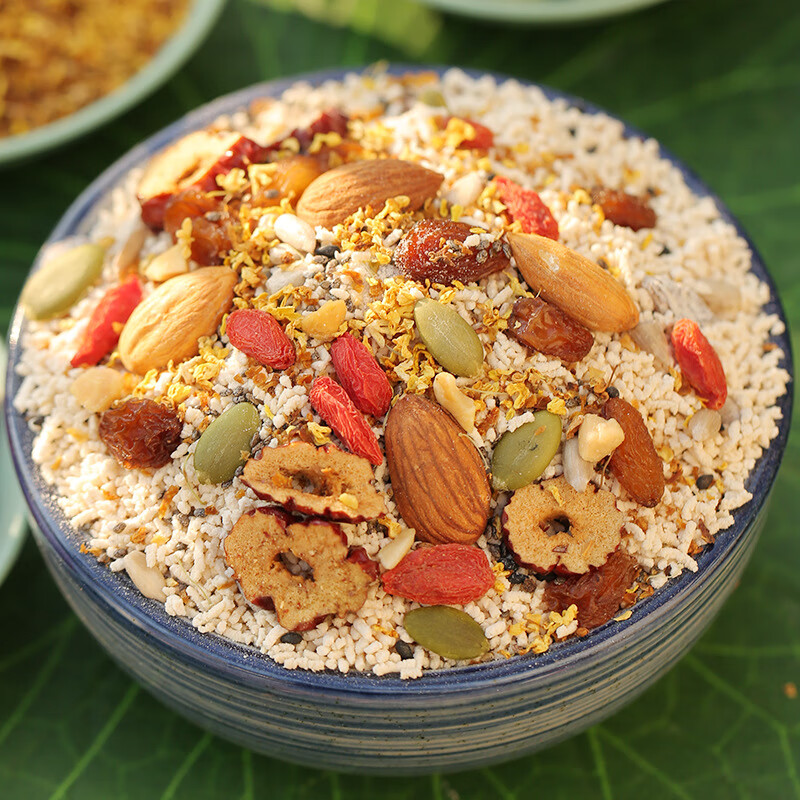 凭味桂花奇亚籽坚果藕粉羹 袋装400g 代餐 免煮冲饮早餐 桂花奇亚籽坚果藕粉羹1袋