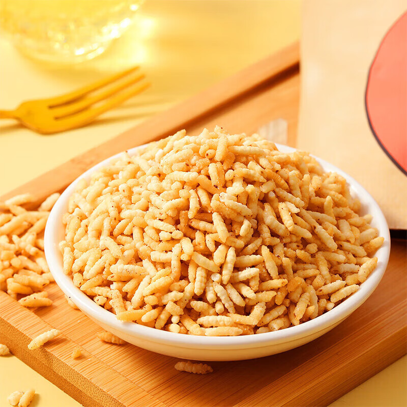 味滋源牛肉味炒米袋装香脆炒货地方特产 追剧解馋怀旧零食休闲零食 120g/袋 3袋装