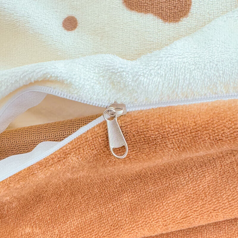 软贝小清新牛奶绒床上四件套保暖毛绒床单被套学生宿舍秋冬款三件套 咔咔小熊 床笠款 1.8m 被套200*230cm 四件套