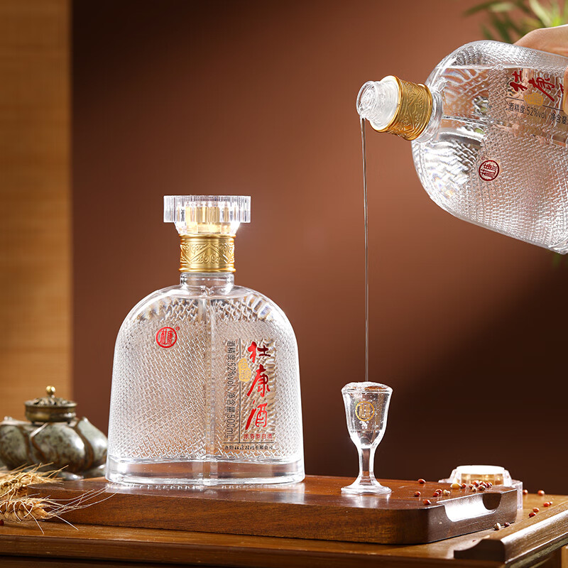 杜康古酿浓香型白酒 经典复刻 老酒更多 纯粮酿造酒高粱酒 送礼 52度 500mL 6瓶 整箱装