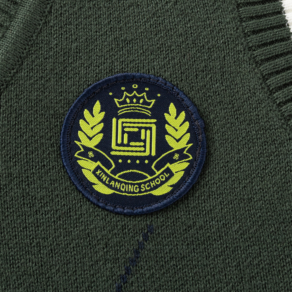 马骑顿秋冬款儿童针织衫毛衣 蓝绿 160