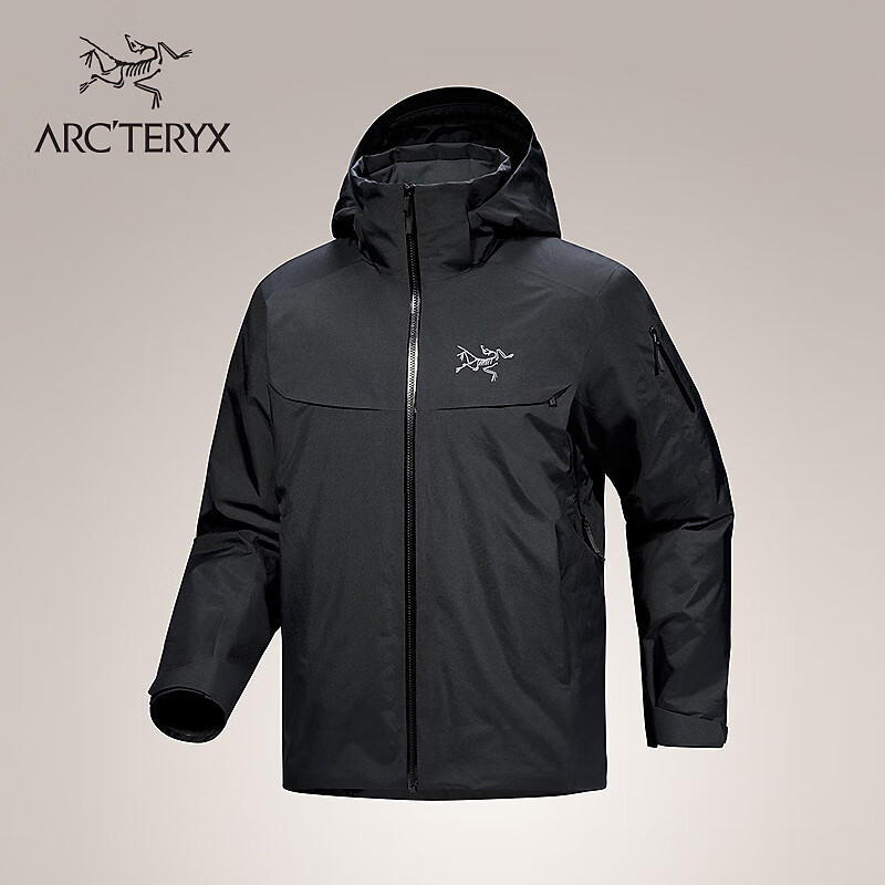 ARC&#039;TERYX始祖鸟 MACAI DOWN JACKET 保暖 男子 滑雪羽绒夹克 BLACK/黑色 M