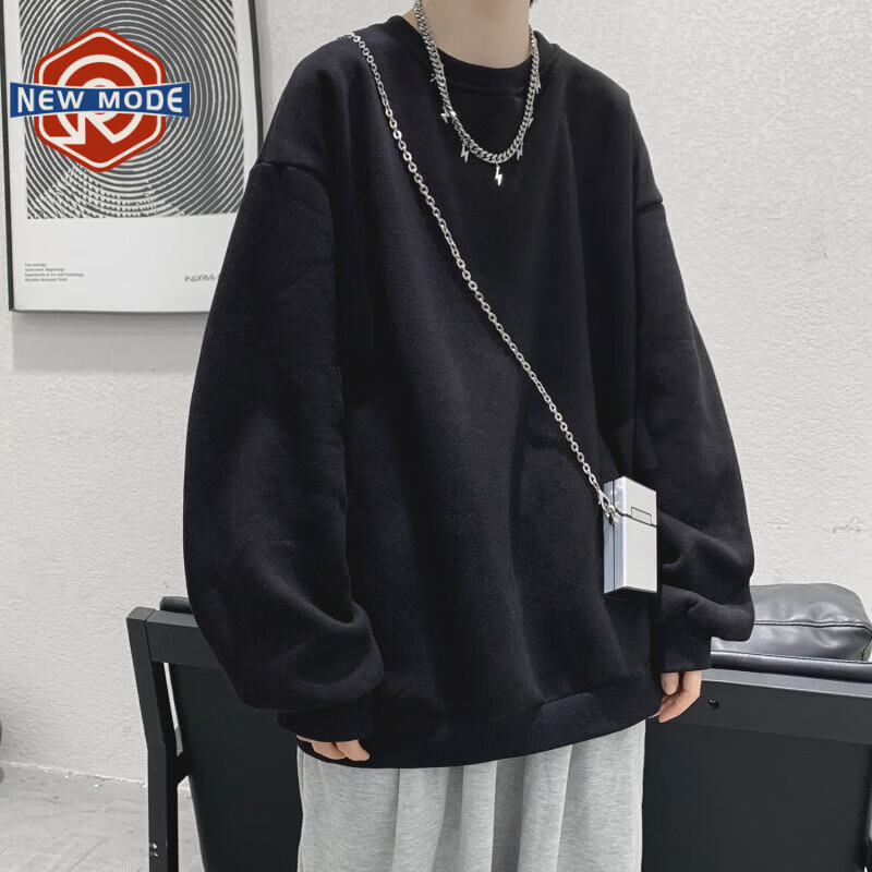 ���ڲ�����NEW OR MODE ���޴�ɫ����������ʿ�ﶬ��Բ�����г����׿��ɺ���ins�ڴ�װ AR08-��ɫ M 59Ԫ