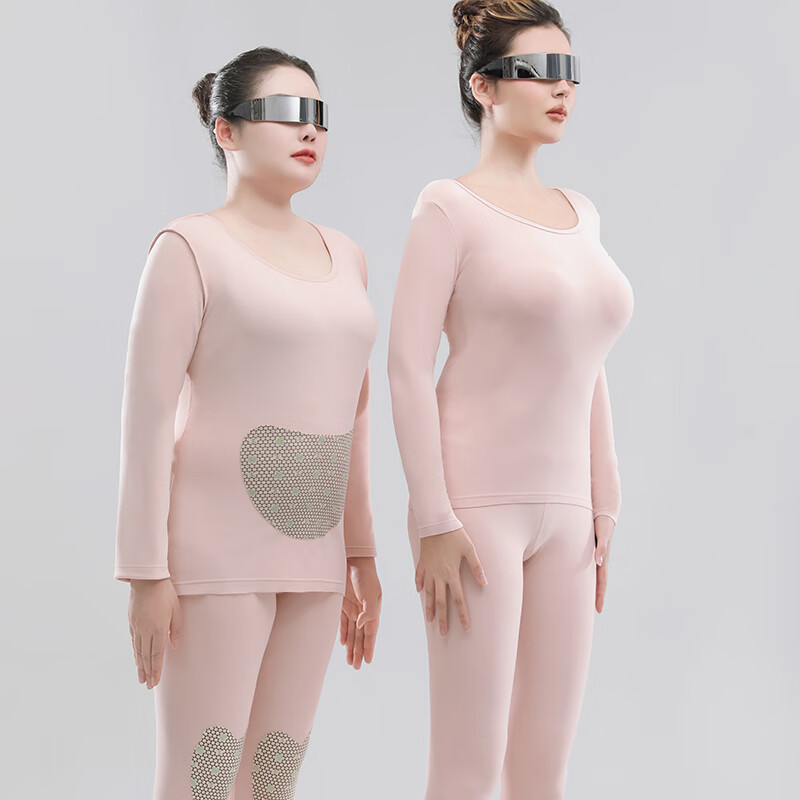 云的超品艾心衣保暖内衣套装男女圆领含桑蚕丝绵羊毛打底裤情侣秋衣秋裤 暖心保暖套装男黑灰 L (170) 男【荐90-110斤】