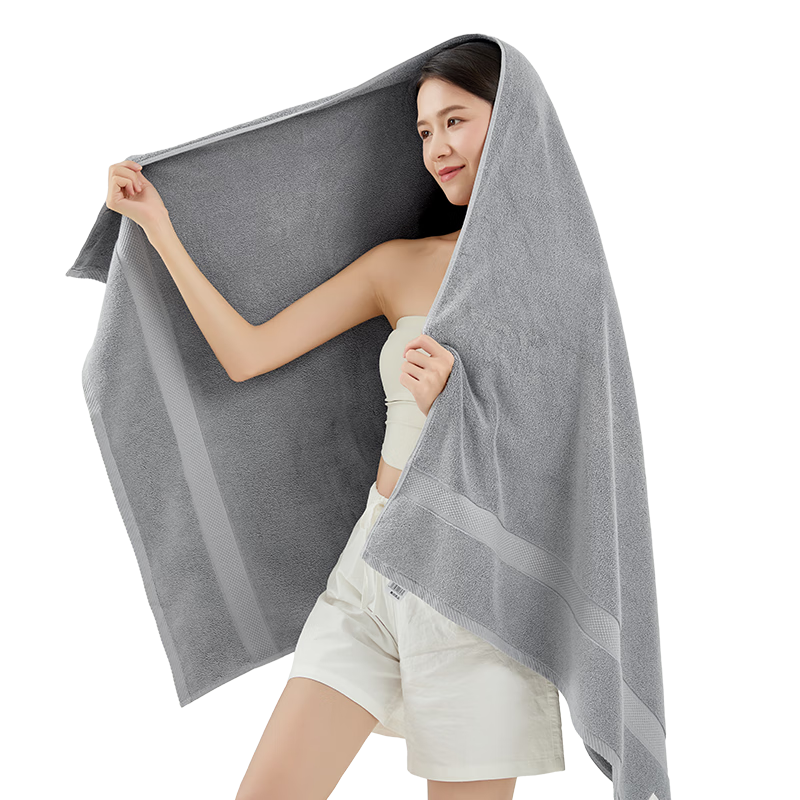 无印良品浴巾7A级抗菌加大加厚100%纯棉620G新疆棉五星级酒店男士女大浴巾