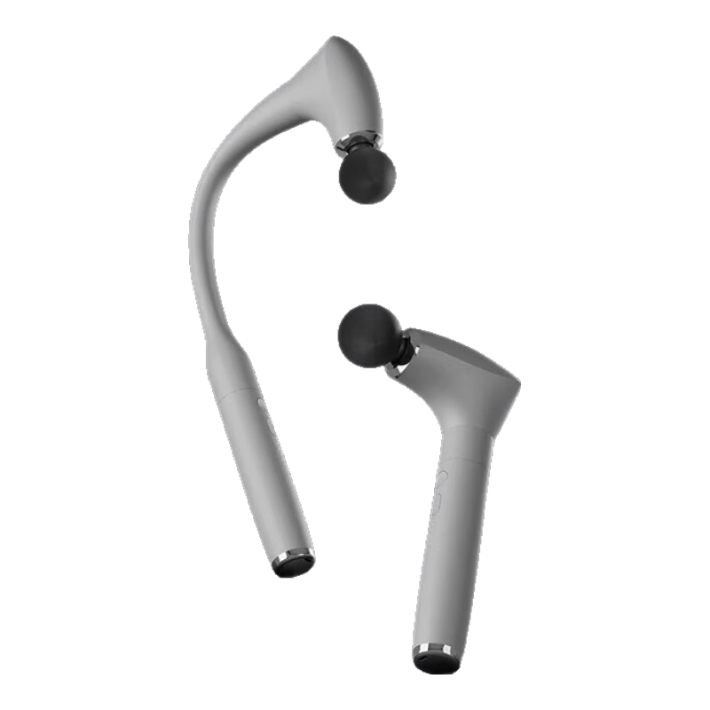 飛利浦（PHILIPS）震動(dòng)按摩多功能可拆卸加長(zhǎng)頭臂式筋膜肌肉按摩器 飛利浦臂式筋膜槍 淺灰