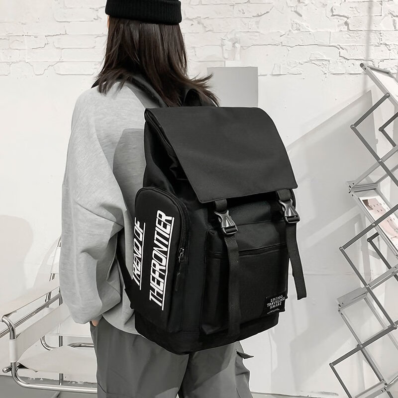 【赠香包】潮酷大容量男女通用双肩背包