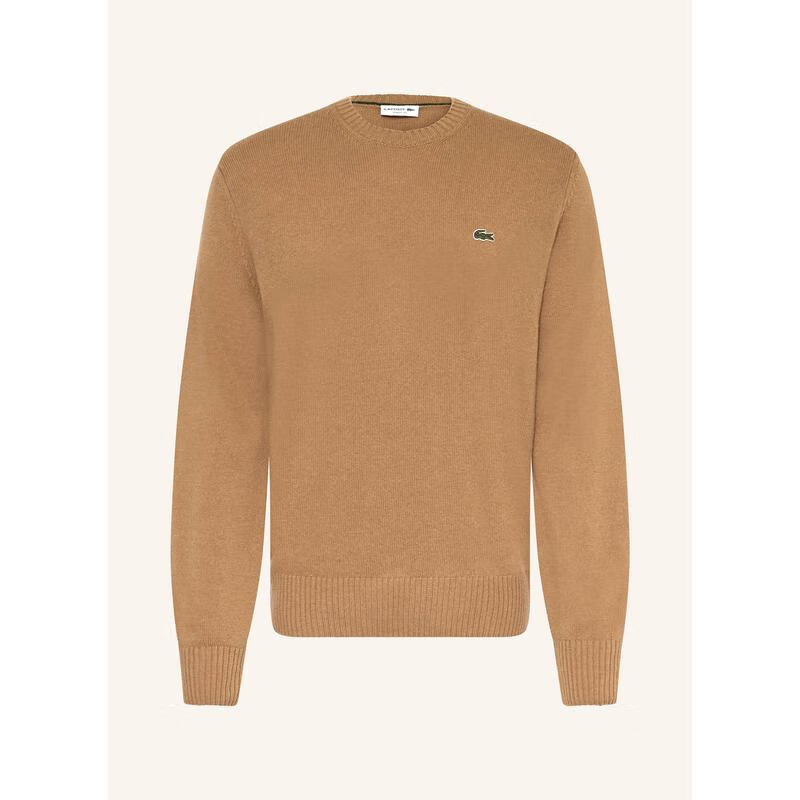 LACOSTE男士毛衣 保暖舒適加厚秋冬日常針織簡(jiǎn)約套頭毛衣 CAMEL 均碼 |XXL