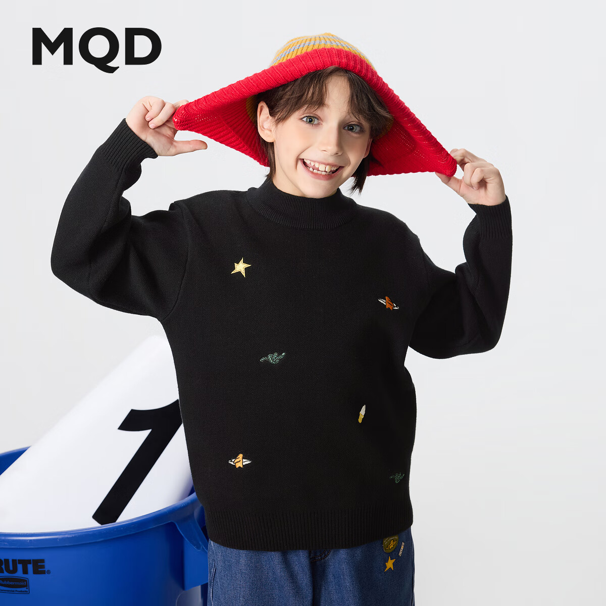 �����MQD��ͯ25���¿�ѧԺ���׷���ů����Ůͯë�°������֯�� ��ɫ 160 256Ԫ