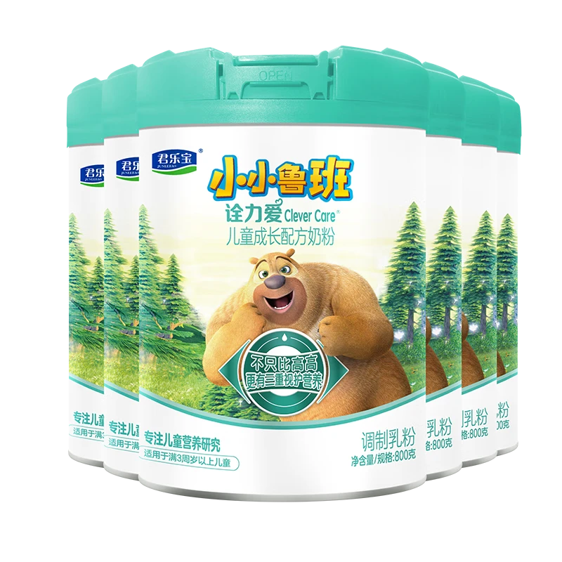 君乐宝（JUNLEBAO）君乐宝小小鲁班诠力爱儿童配方奶粉4段关注视护力800g*6玉米黄质
