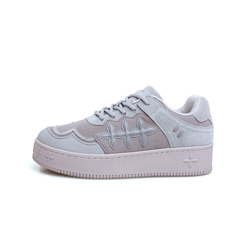 DARSII香港达斯休闲鞋春季新款百搭舒适防滑耐磨低帮板鞋男女运动休闲鞋 摩卡灰 38