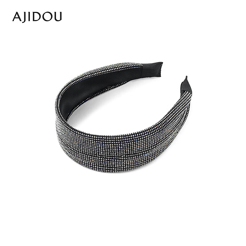 AJIDOU阿吉豆发箍女款休闲时尚宽头箍礼物 黑色 1个