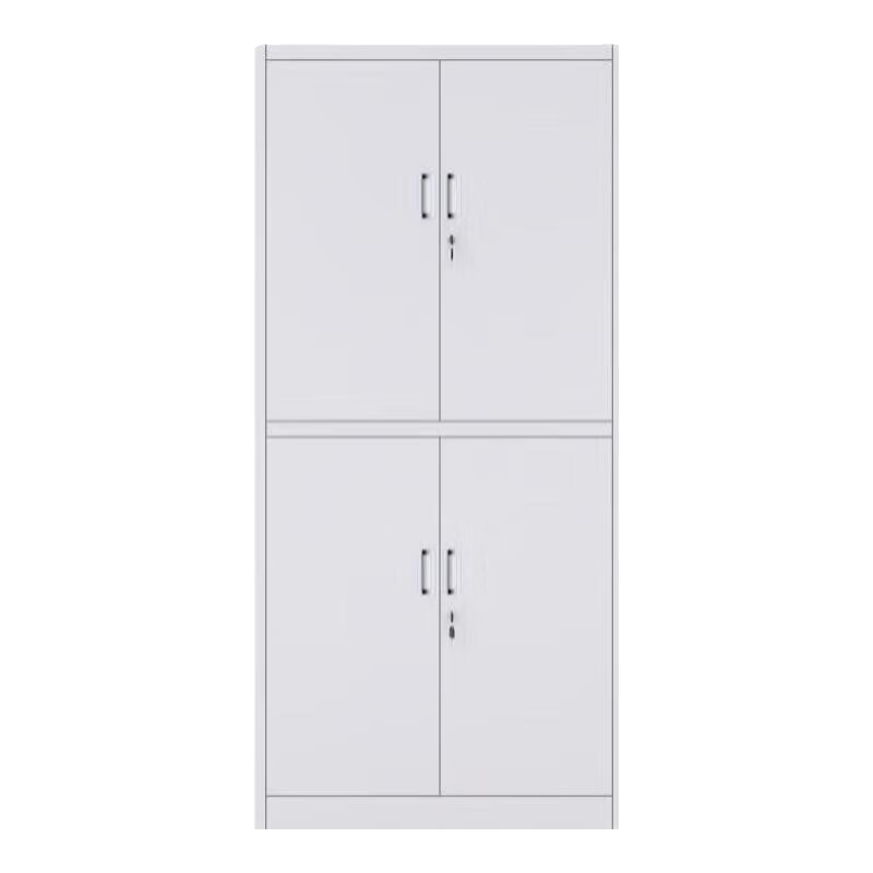 歐寶美文件柜鐵皮柜辦公室資料柜憑證柜財務柜上下鐵門連體雙節(jié)檔案柜