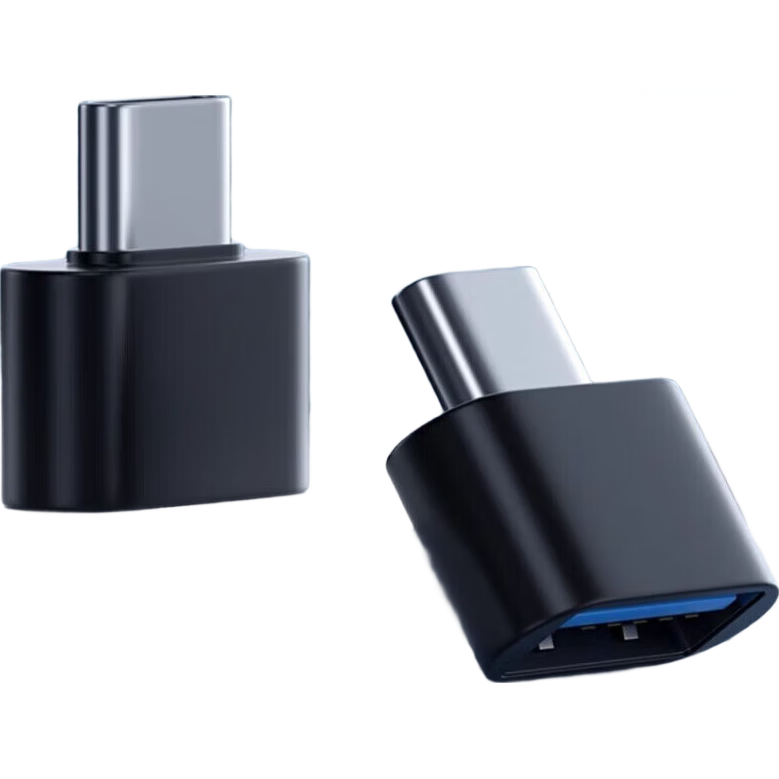 【限购两单】typec转USB转接头tpc适用华为小米安卓接口手机笔记本电脑通用连接U盘鼠标键盘充电 【限拍两单】Type-C转USB【黑色】