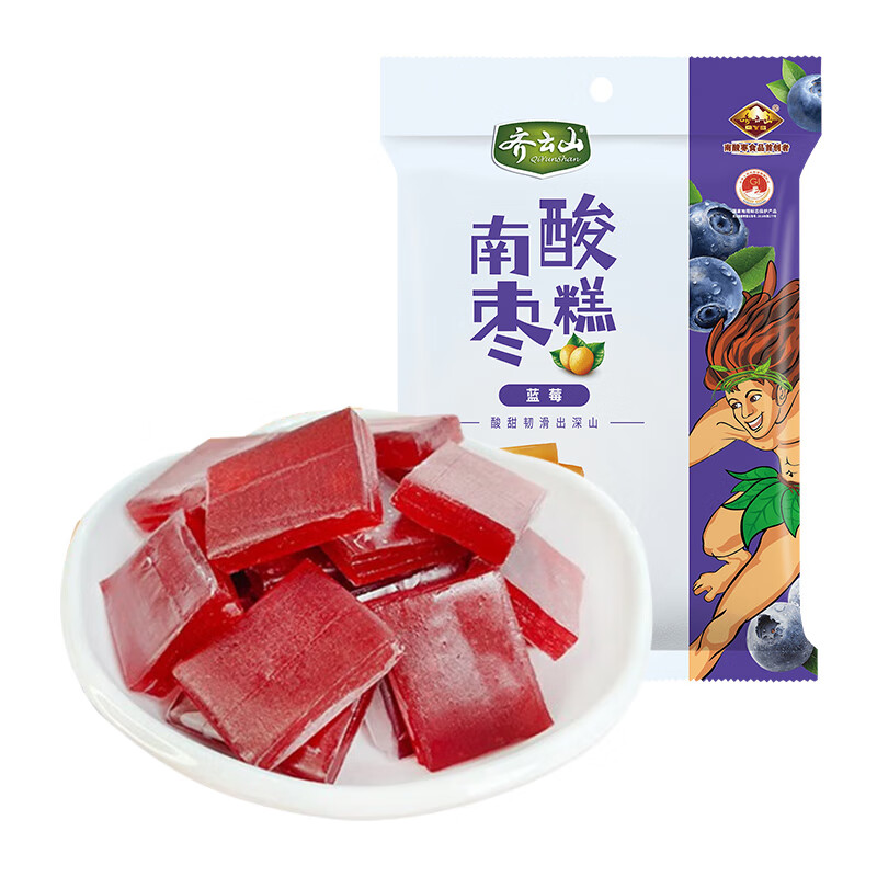 齐云山南酸枣糕零添加蓝莓百香果126g 【蓝莓南酸枣糕】126g*1袋