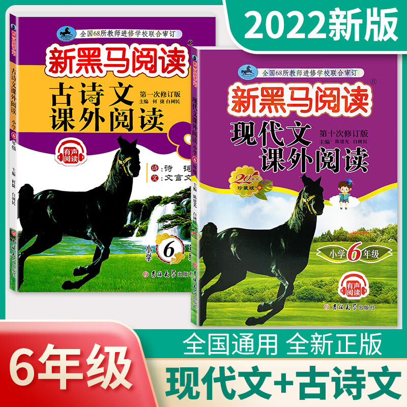 2023英语六年级 小学英语阅读理解专项训练题课外拓展强化同步每日一练小学生6年级上册下册一本艾玛周报辅导 6年级.现代文+古诗文 （语文）（2本） 小学六年级