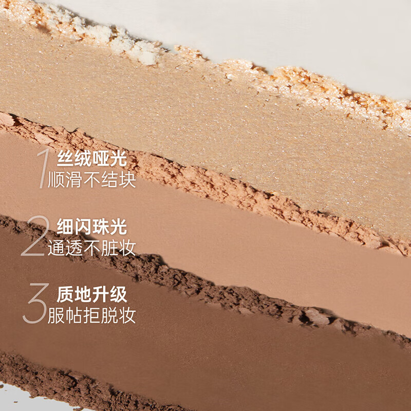 袋鼠妈妈(Kangaroo Mommy)备孕妇女可用眼影盘四色可用大地色细腻百搭持妆彩妆化妆品礼物 烟粉甜茶
