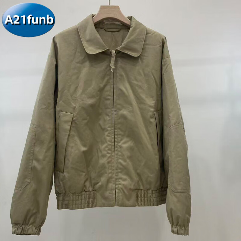 A 21 FUNB合作款男装女装PUFFTECH空气棉服休闲短茄克外套夹克 米色 M