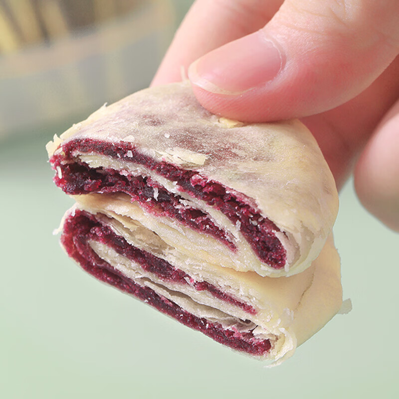 法米诺紫薯芋泥饼早餐代餐糕点心无蔗糖粗粮饱腹紫薯饼糕点袋装300g 紫薯芋泥饼袋装300g(10枚)