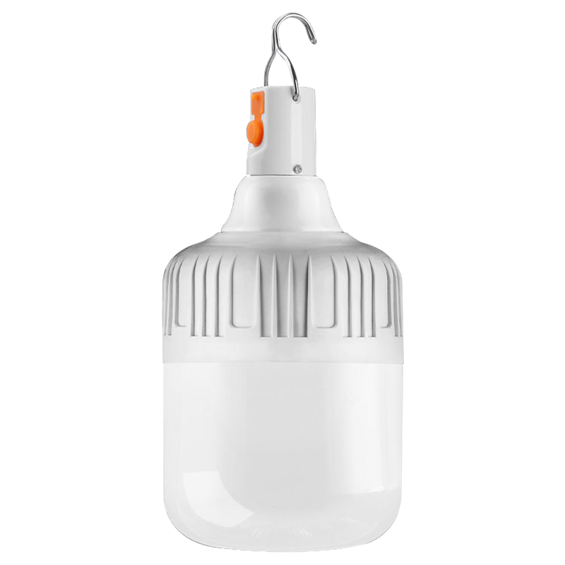 魔铁（MOTIE）LED充电灯泡家用停电应急照明灯户外露营超亮移动夜市摆摊地摊灯 【60%选择】100W高亮款 续航6-48小时+Type-C线