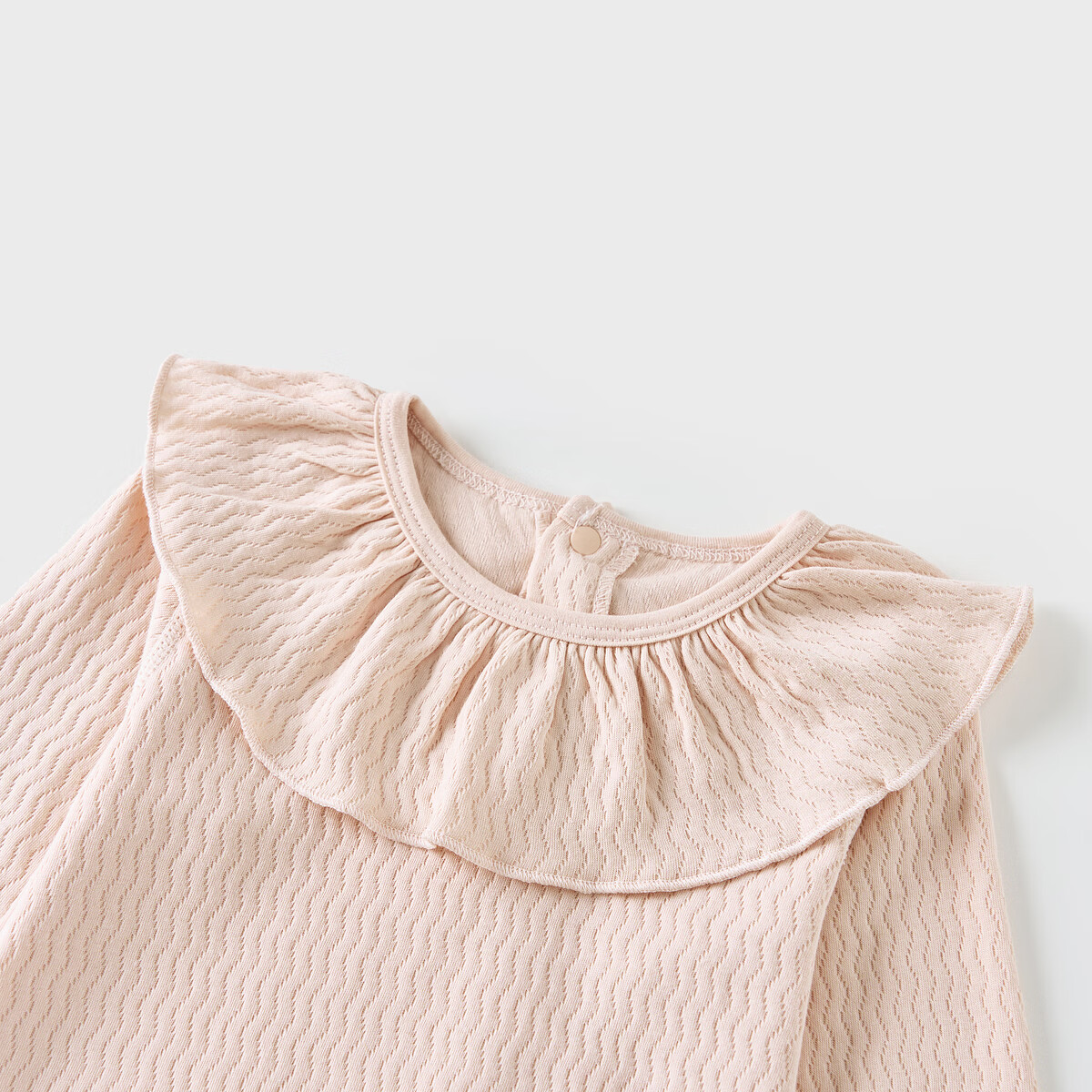 童泰(TONGTAI)童泰婴儿包屁衣春秋纯棉女宝宝连体衣新生儿衣服三角哈衣爬服睡衣 粉色 80cm