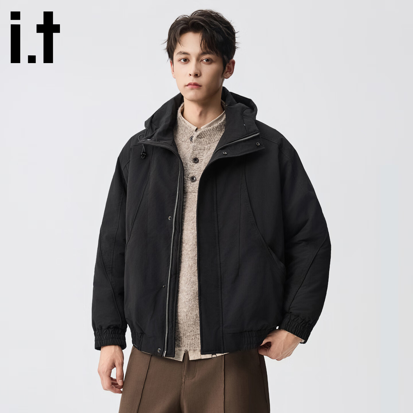 CHOCOOLATE��it:��ñ�޷���25�ﶬ�¿���ʿ�������мӺ�ů��װ�п˼����� ��ʯ�� �����޿ L ���Ƽ����� 125-140�