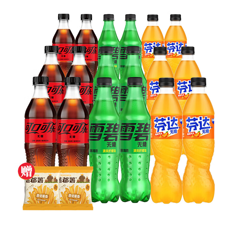 可口可乐无糖混合装500ml*18瓶
