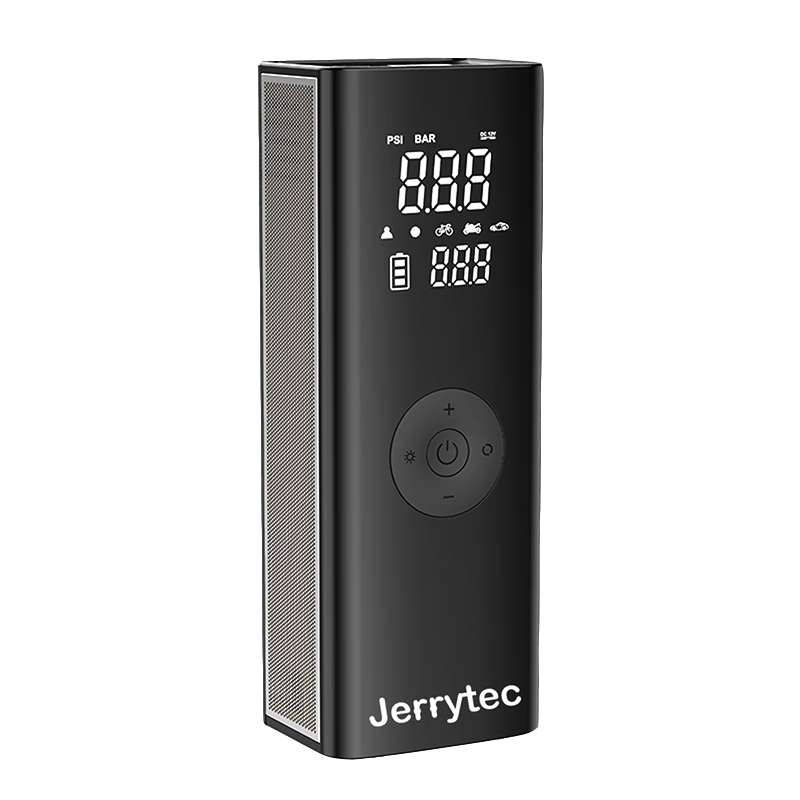 杰瑞泰（JERRYTEC）车载充气泵汽车打气泵木工气泵气钉枪预设胎压自动充停电动打气筒 打钉套餐-气泵+收纳袋+钉枪3米管