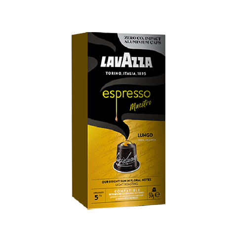 拉瓦萨（LAVAZZA）胶囊黑咖啡粉原装进口10粒适配Nespresso胶囊机 （5号）意式阳光花香-浅烘-花果香