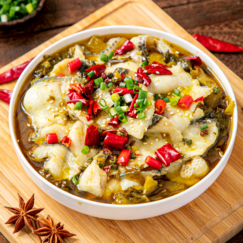 冻品先生安井酸菜鱼419g 带料包金汤黑鱼片加热即食方便菜 酸菜鱼419g