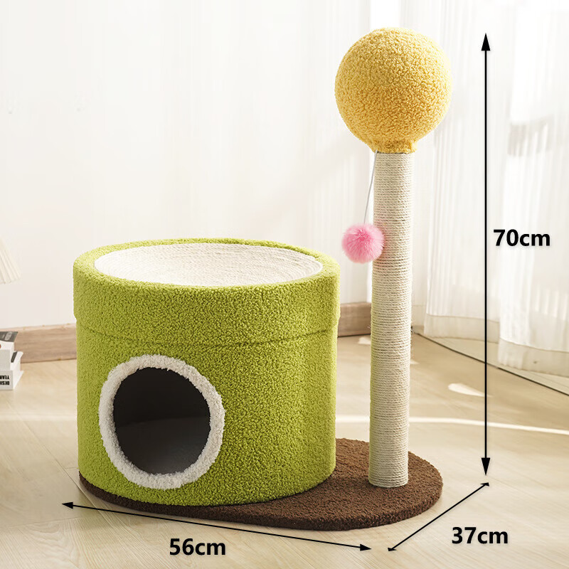 喵仙兒城堡麻墊桶貓窩貓抓板一體耐磨不掉屑冬天窩保暖四季通用 城堡麻墊桶 麻墊