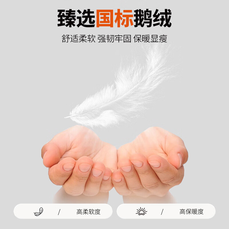 浪莎羽绒裤女外穿冬季新款加绒加厚棉裤东北零下30度保暖鹅绒裤子 黑色 【抗寒零下30度】 L 【建议：95-110斤】