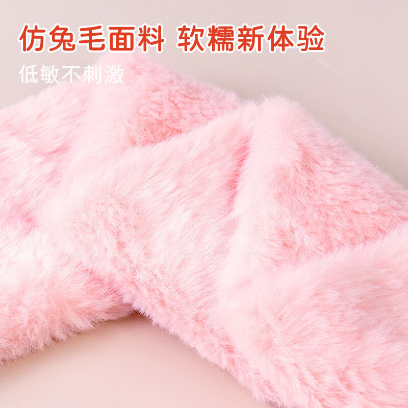 彩虹房子秋冬儿童围巾卡通可爱加厚保暖防风护颈男女童宝宝交叉毛绒围脖 毛绒款-咖种子-参考1-12岁-10*75cm