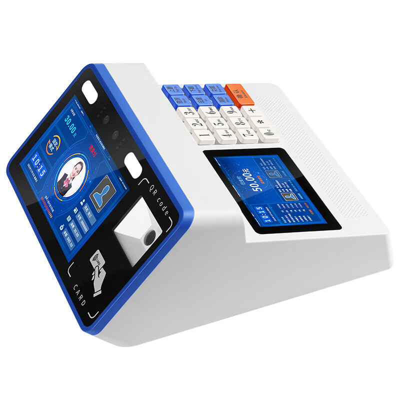 奧家（AOKIA）(AOKIA)餐廳食堂刷卡消費(fèi)機(jī)單位工廠學(xué)校吃飯售飯機(jī)飯卡機(jī)ic卡飯?zhí)贸渲抵腔蹐F(tuán)餐機(jī)公司大學(xué)食堂ai 奧家XD900人臉識(shí)別消費(fèi)機(jī)