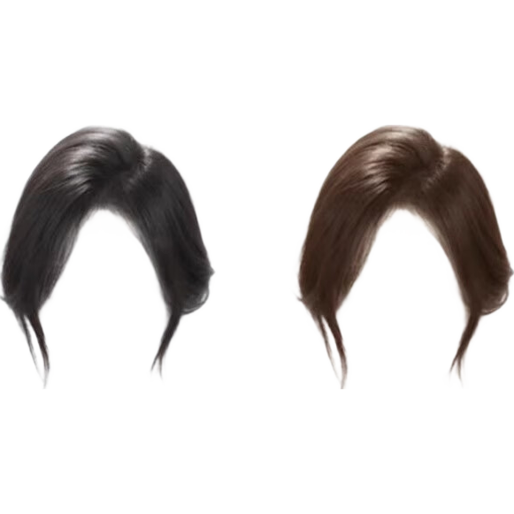 千絲雅無需發(fā)卡魔術(shù)貼假發(fā)女片頭頂補發(fā)蓬松顱頂自然前額真發(fā)劉海補發(fā)片 全頭覆蓋-隨貼隨卸【7*11 自然色】八字款 27CM