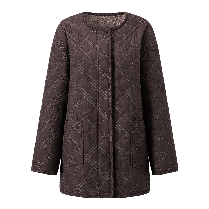 PORTS寶姿女裝2025秋季新款棉衣ALQ9U002XWP054 甜蜜栗棕 S