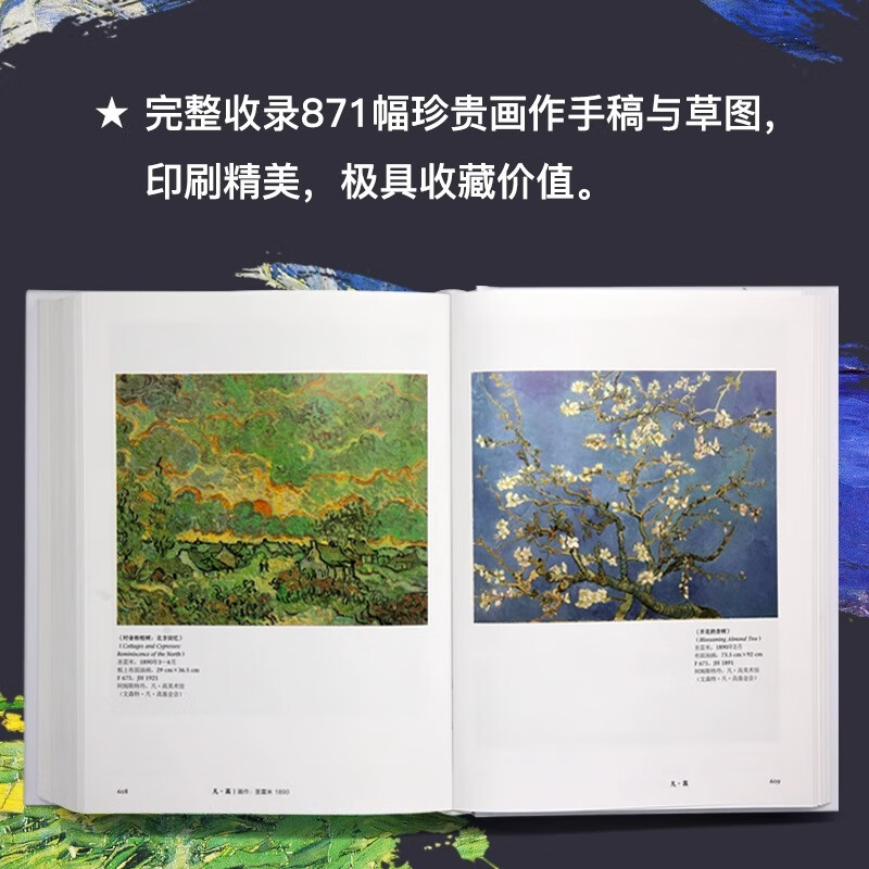 莫奈 +凡高 2本套装 Taschen授权引进中文版 梵高大师画册 艺术绘画 艺术珍藏书 莫奈+凡高【2本】