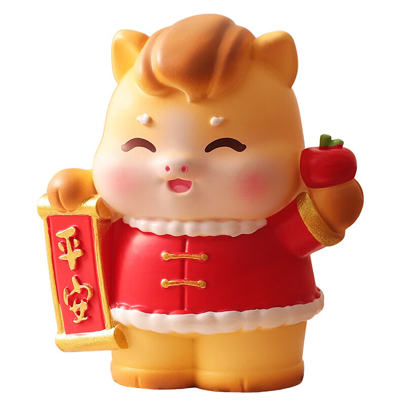 兰比嘟国潮马年吉祥物盲盒桌面摆件手办公仔办公工位招财装饰品新年礼物 马到福临盲盒【端盒8个】