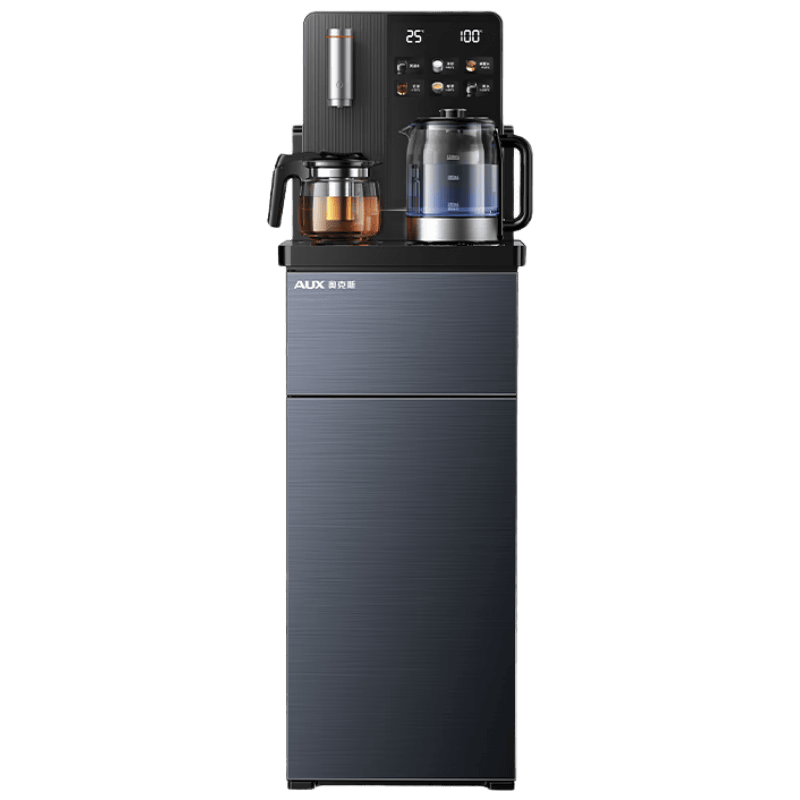 奥克斯（AUX）茶吧机 家用智能遥控防溢防干烧立式下置水桶饮水机家用高端温热款茶吧机YC-13
