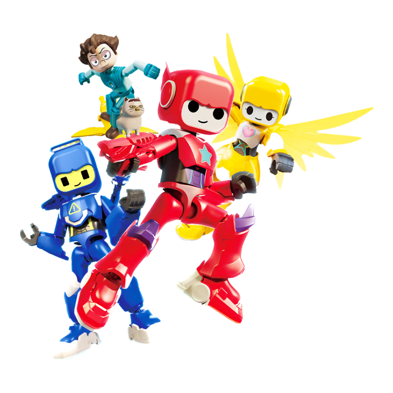 布鲁可积木人 布布鲁鲁可可蔡博士单盒版本随机发货【随机1个】