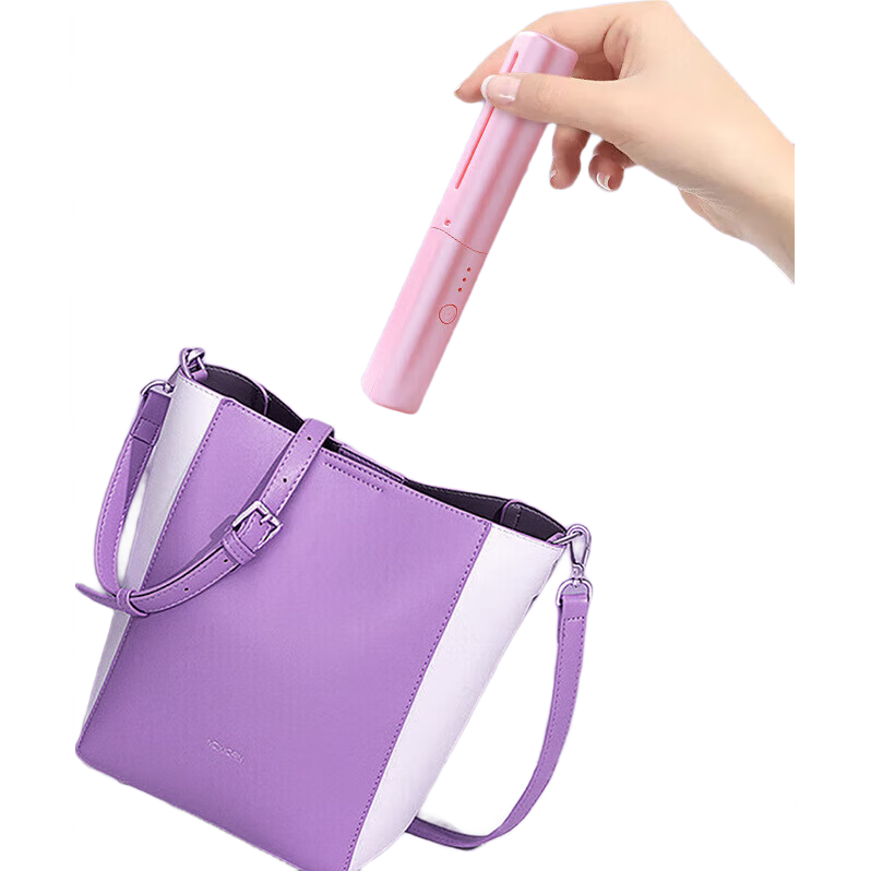 无线直发梳【戴森平替】负离子便携蓬松神器温控直卷两用男女通用内扣高颅顶不伤发外出便携送礼 紫色 30mm 【旗舰款】蓬松高颅顶+防烫设计