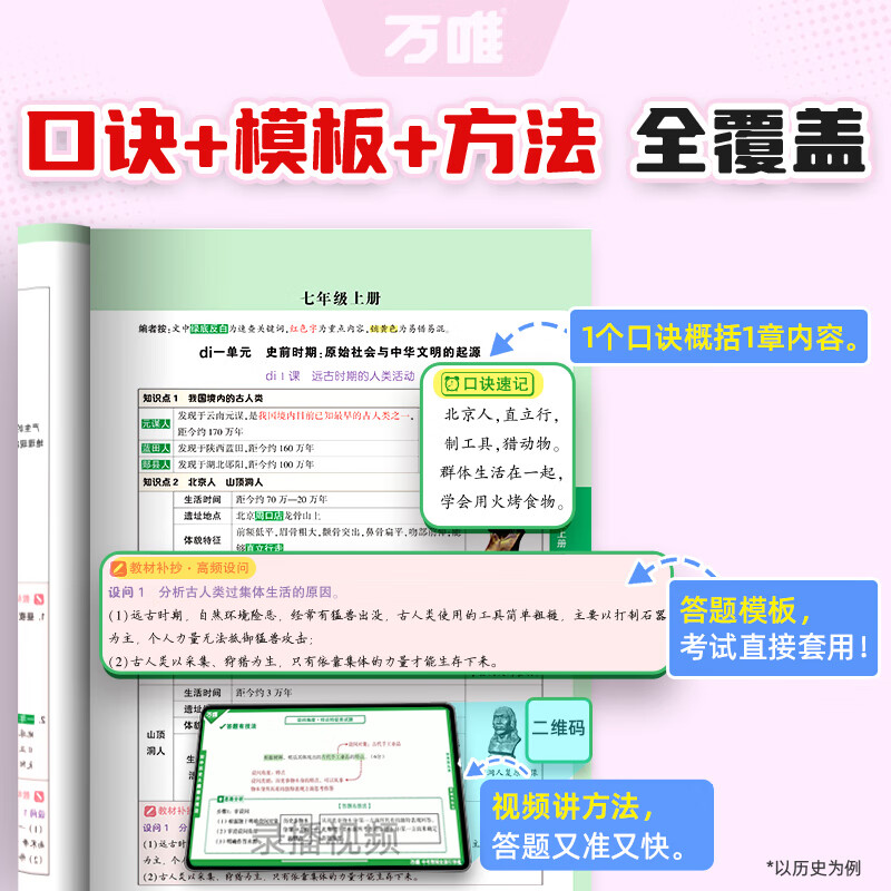 2026万唯中考新书知识速查初中小四门知识点快速定位速查必背清单人教版初一初二初三道法历史生物地理基础知识手册万维中考 【政治历史4本】知识速查+中考真题分类试卷 初中通用