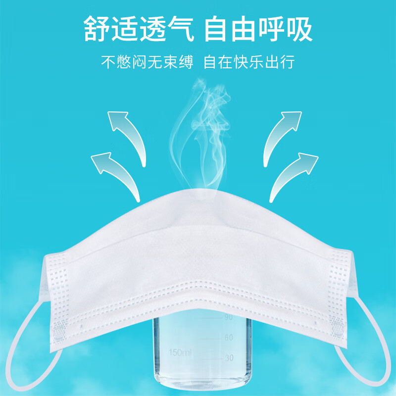 小懒（XIAOLAN）小懒一次性医用级外科口罩三层透气成人防尘防雾霾防粉尘独立包装 医用外科级【独立装200只】白色*4盒