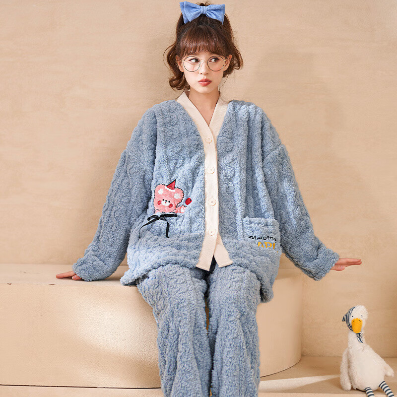 ���ܻ��Ứ��˯��Ů�Ӻ��ﶬ����ů�ͷ��쿪����ͨ�ɰ�������⴩�Ҿӷ� CKE-K19568A 2XL 90.54Ԫ