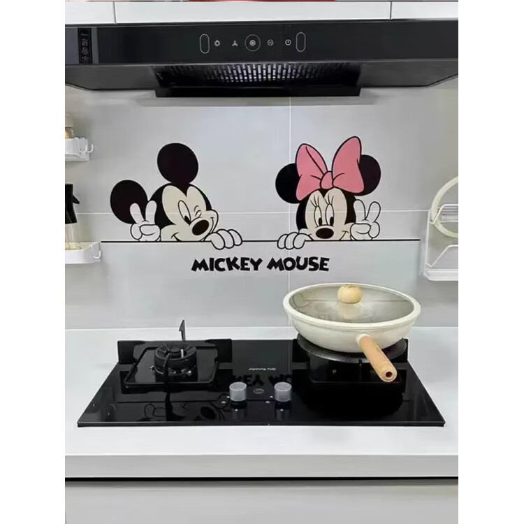 胖东来同款厨房贴纸 厨房防油贴纸蒸蒸日上灶台防水静电墙贴防火 静电款【蒸蒸日上A】撕下无胶耐高温 小号30cm X 90cm