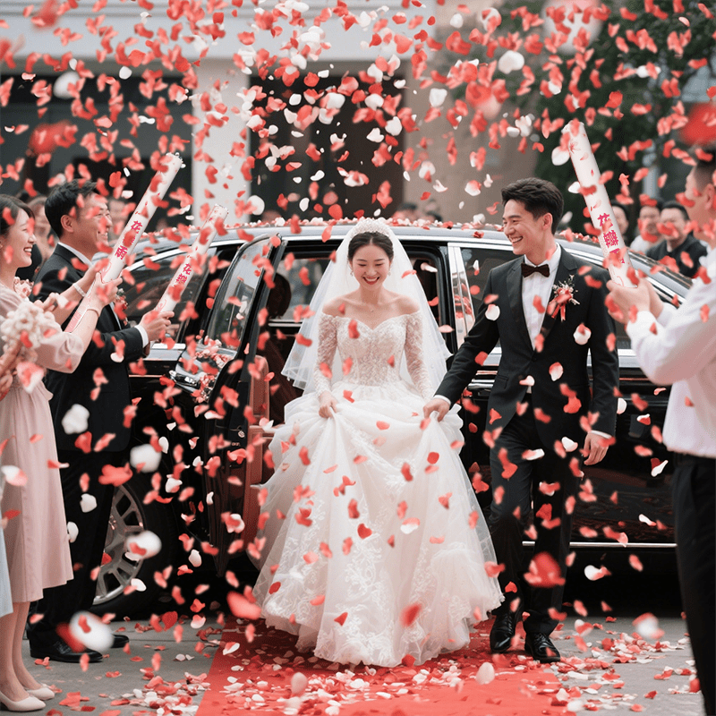花瓣雨结婚礼炮礼花筒手持爱情公寓同款婚庆彩带喷花筒婚礼拍照 红色花瓣雨10根【花瓣升级加量】