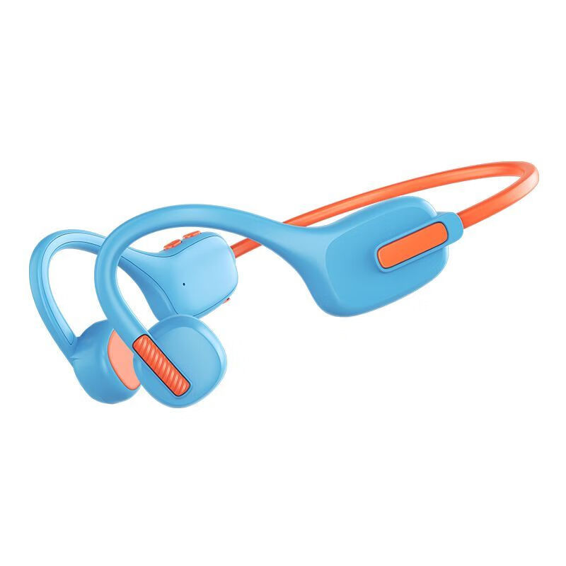 BONETIME骨时X12儿童蓝牙耳机6-12岁不入耳开放式学习学生专用英语听力网课适用运动耳机儿童气骨传导耳机 【红蓝】旗舰内存版-收纳包套装 IPX5级防水防汗 标配