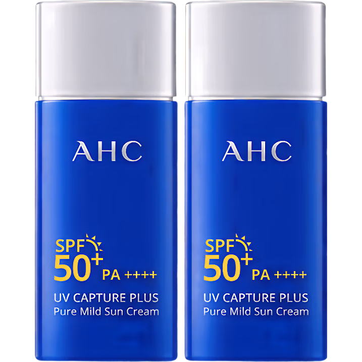 AHC爱和纯纯净温和小蓝瓶防晒霜50ml*2【临期清仓】